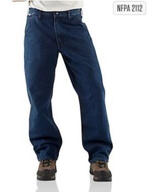 CARHARTT Mens Jeans Size 46 X 30 Flame-Resistant Workwear Rugged Utility Work